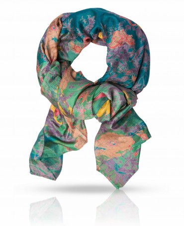 Палантин Женский SN-CRANE/TURQUE.GOLD